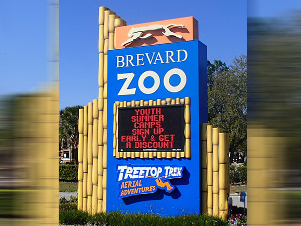 Freestanding Signs with LED Message Centers